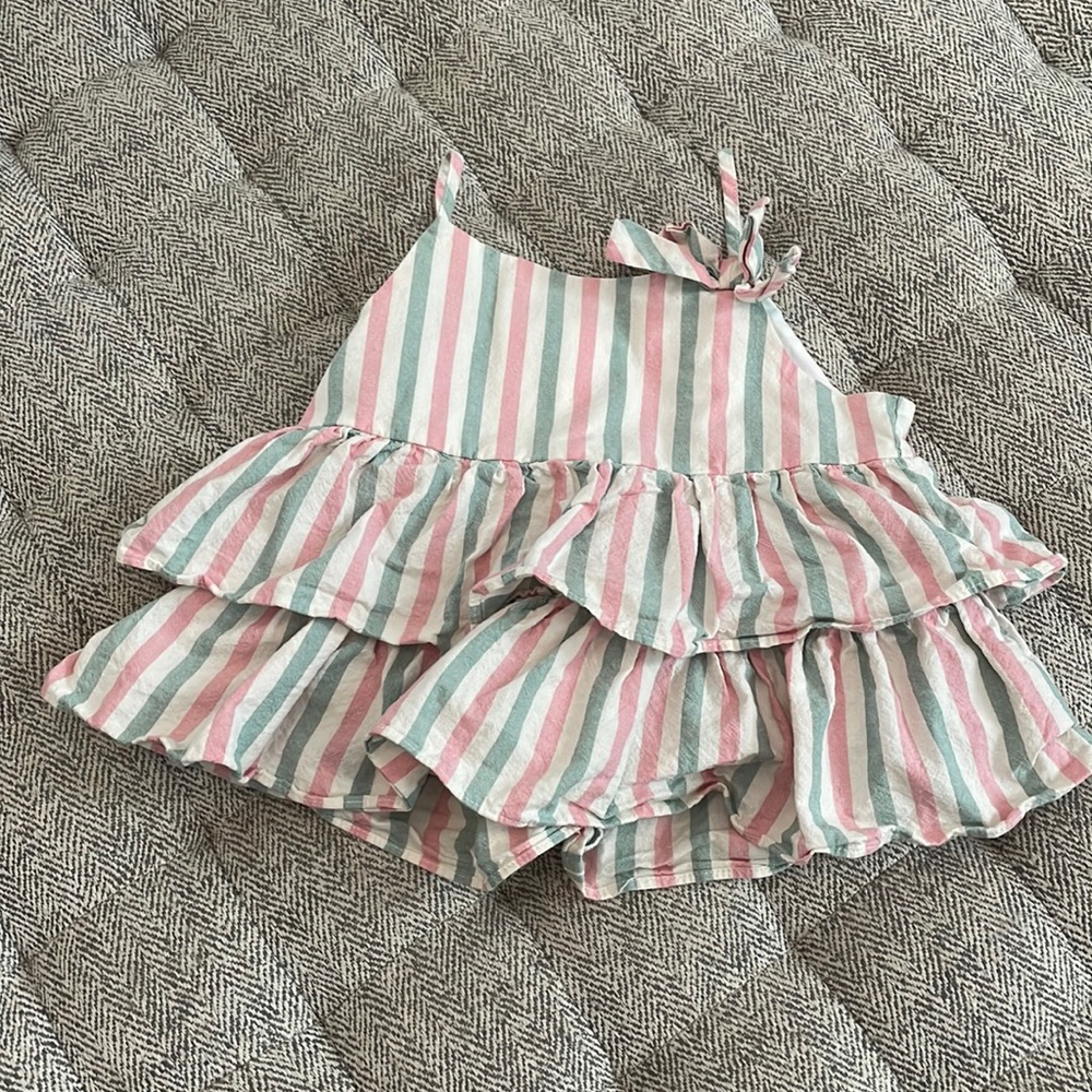 Bonnie Jean ruffle top size 6